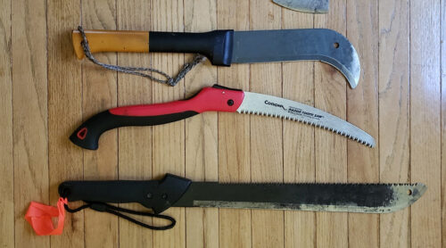 Hand-cutting tools suited for small diameter woody plants.