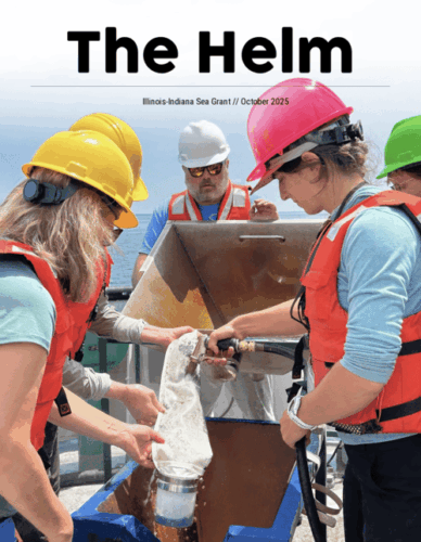 Front page of The Helm magazine.