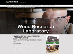 Wood Products Lab, Purdue Forestry and Natural Resources, website.